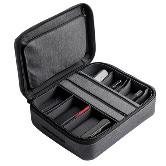 Taver Tech Bag - High-Density Ballistic Nylon - Professional Grade Electronic Organizer - Water Resistant Structural Padding - Charcoal Grey